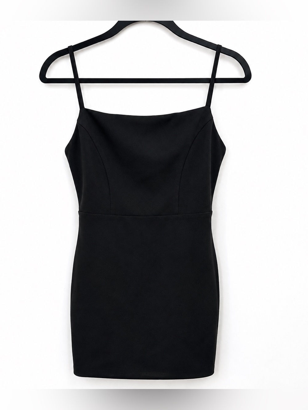 Windsor Black Bodycon Mini Dress w/ Bow Back Detail - M